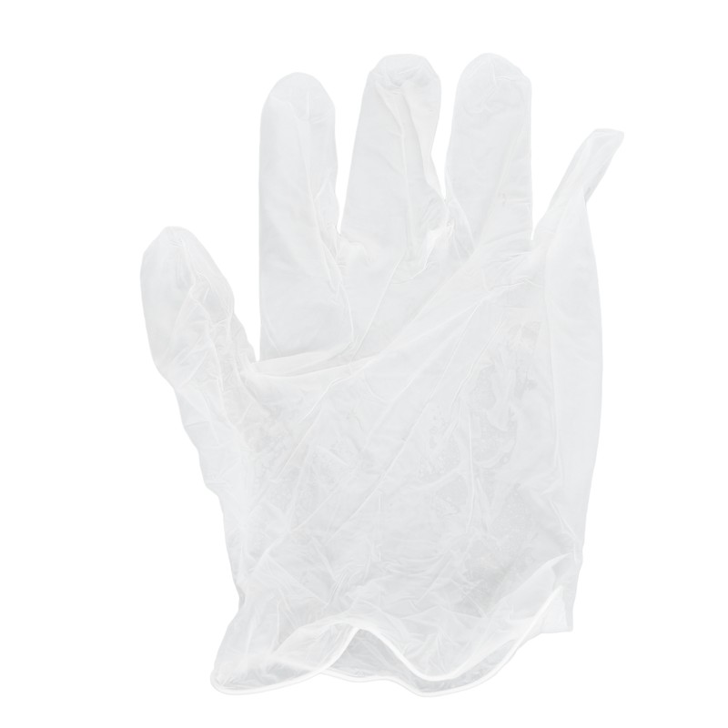 100Pcs Disposable PVC Gloves Transparent Thicken Nail Beauty Protective for