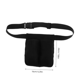 minkissy Essential Oil Bottle Fanny Pack Belt Multiple Pockets Holder Massage Bottle Organizer Massage Oil Pouch Lotion Bottle Holder Massage Bottle Holder Lotion Oil Bag Diving Cloth Black