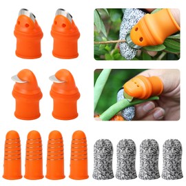 OVYYTH Thumb Knife Set for Gardeners, Finger Pruners, Kitchen Picking Gadget, Portable Gardening Tools, Finger Cutter, Thumb Pruner (Large Size)