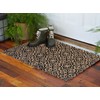 NACH Mosaic Pattern Entryway Door Mat, 100% Coconut Coir Doormat,