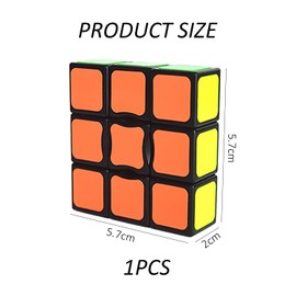 1 x 3 x 3 Cube Toy, Stress Relief Toy, Transforming Cube, Mini Cube Toy, Thinking Sports Task, Suitable for Children and Adults (Black)