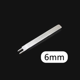 Leather Chisel Set 4 Pieces 2 Prong Steel Leather Craft Tool Row Hole Punch for DIY Leather Craft - 6mm
