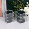 BTSKY Hockey Puck Holder Square Clear Stackable Plastic Cube Ice