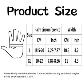 Cycling Gloves for Unisex, Breathable Padded Fingerless Motorcycle Gloves for Outdoor Sports, Men's Non-Slip Wear-Resistant Gym Gloves, Shockproof Half Finger Gloves for Hiking Climbing Camping