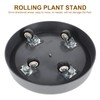 Plant with Easy Moving Caster Invisible Wheels, 9 Inch Round