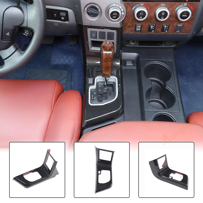 Aunginsy Car Center Console Gear Box Shift Panel Frame Trim