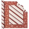 Vnaaem Reversible Christmas Wrapping Paper - Mini Roll - 17