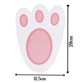 15PCs Large Bunny Footprints, Easter Bunny Feet, Egg Hunt Paw Prints, Rabbit Feet for Kids Easter Party Games, Easter Crafts Egg Hunt Game, Size: 20cm