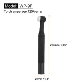 sourcing map WP-9F TIG Welding Torch Body 125Amp Air-Cooled TIG Welding Torch Head Flexible for Weld Equipment Accessories