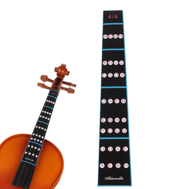 Violin Sticker, Violin Fingerboard Sticker, Removable 4/4 Violin Fiddle Finger