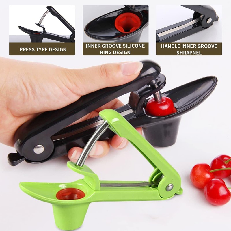 Cherry Pitter Tool 2pcs Cherry Stoner Remover Tool Multi-Function Fruit
