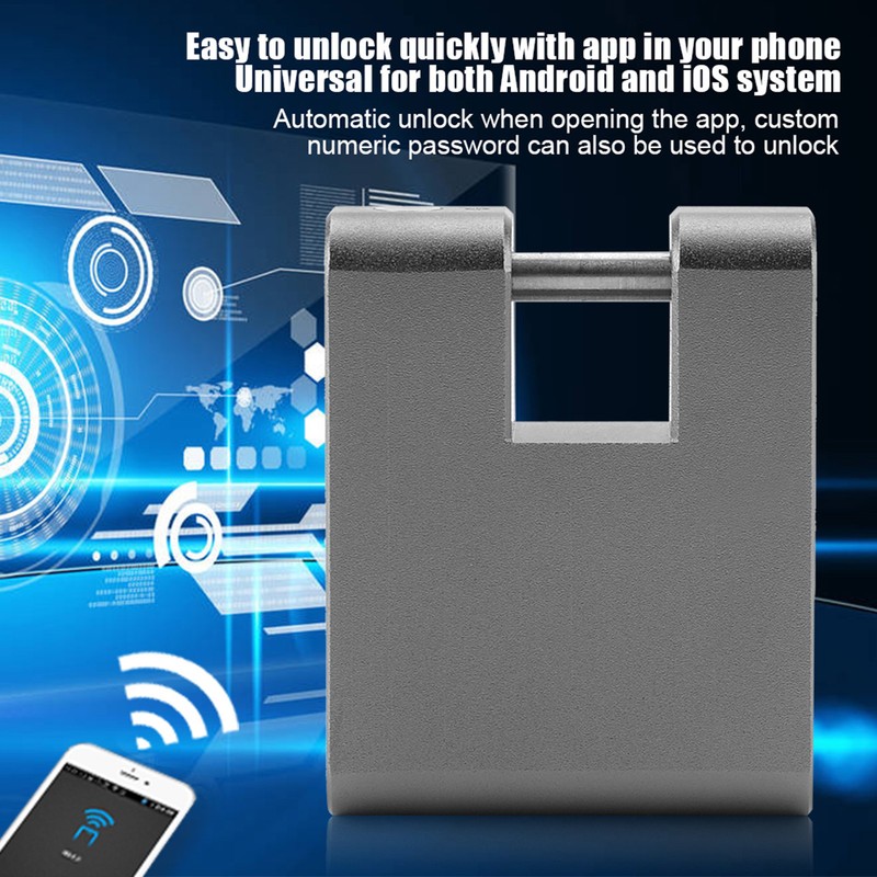 Keyless Anti theft Smart Lock Wireless Padlock Mobile Phone Bluetooth