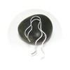 Wavy Silver Thread Through Earrings