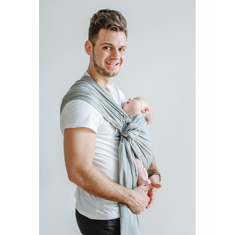 Shabany Ring sling, carrier sling, 100% organic cotton for newborns