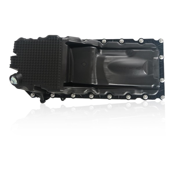 Engine Oil Pan Sump with Drain Plug Compatible with 2011-2015