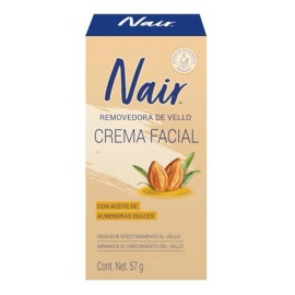 Nair Face, Crema Facial Removedora De Vello Con Aceite De