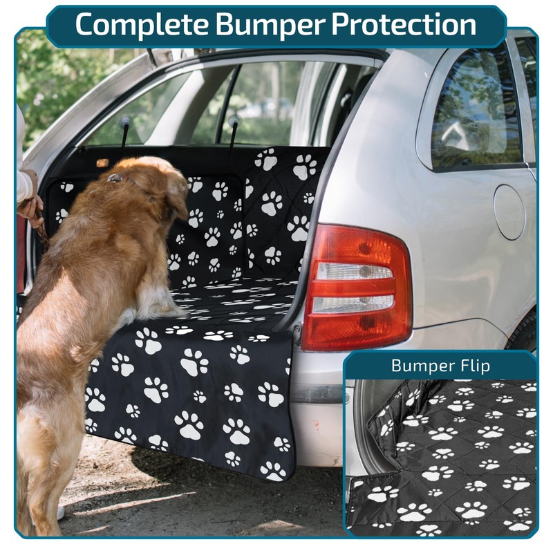 Veckle Cargo Liner, SUV Cargo Cover for Dogs with Side