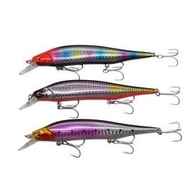 momolures X-MINNOW 80 Magnum 115mm 18.5g Sinking Jerkbait for Seabass Bass Pike Zander fishing lure (3 Pieces Assort B)