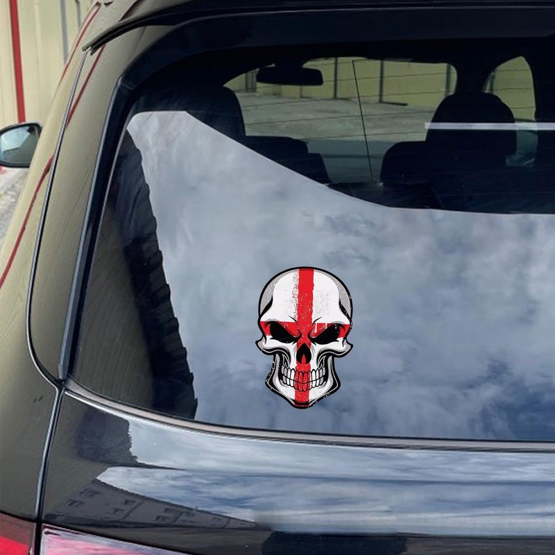 Car Windshield Decal - Reflective Skeleton Stickers for Auto Bumper