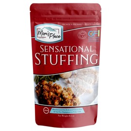 Mom's Place Gluten-Free, Egg Free & Dairy Free Sensational Stuffing Mix, Quick & Easy to Make, Vegan, Nut Free & Soy Free, 8.5 oz.