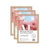 Almost Frameless A4 Oak Picture Frame Set of 3, Display
