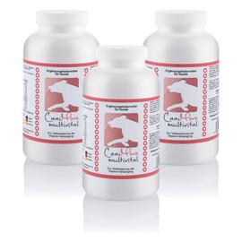 CaniMove Dreierpack | multivital (1 x 100 Tabletten) - Zur Unterstützung des Vitaminhaushalts | Mit B-Komplex, A, C, D3, E und Taurin | Multivitamine für Barf, OPs, Aufbau, Laktation, Sport und mehr