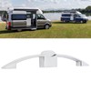 RV Push Button Pull Handle Latch Lock Arc Shape Glossy