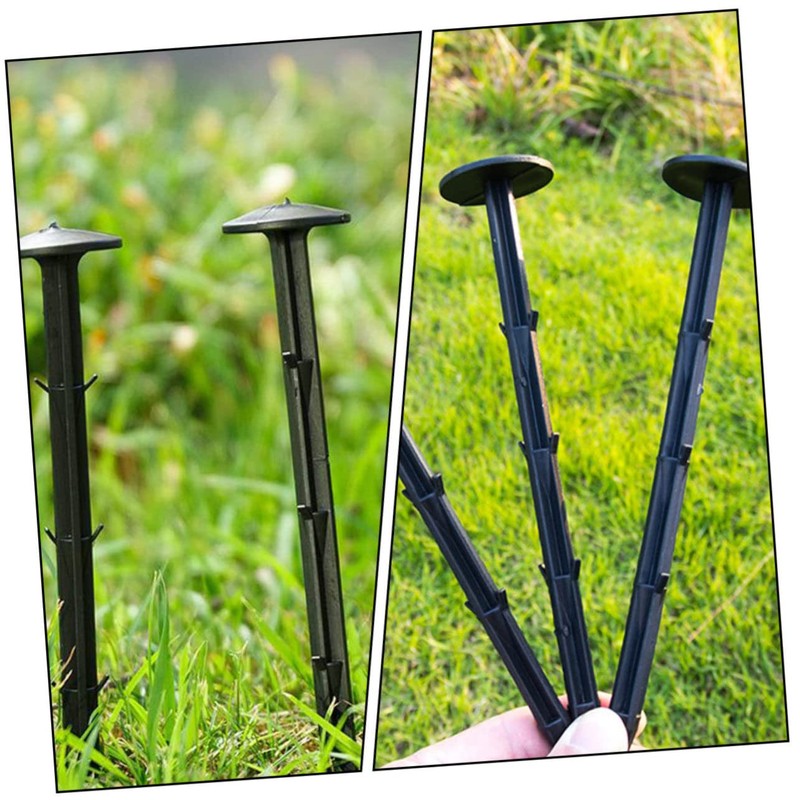 CAXUSD 60pcs Lightweight Gardening Stakes Durable Ground Anchors with Special