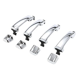 Aspaton Exterior Door Handle 4Pcs Compatible with Tundra 2007-2013 Chrome Front Rear Driver Passenger Side 69210-0C020 69217-0C020 69217-0C040