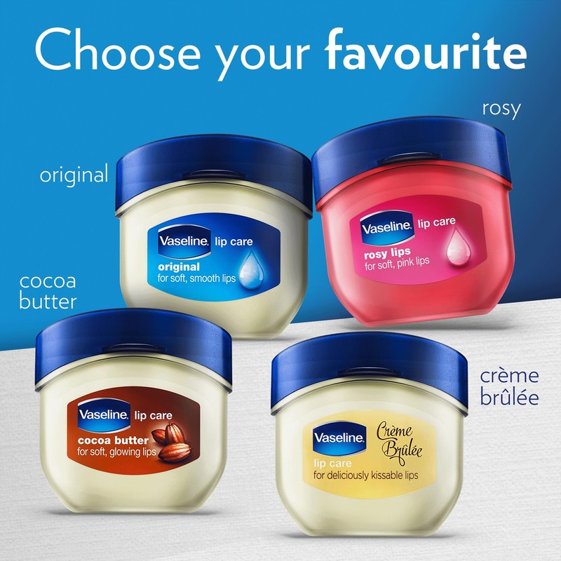 Vaseline Lip Therapy Cocoa Butter, Nourishing Lip Balm for Optimal