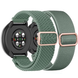 TUCOMO Stretchy Nylon Bracelet Compatible with Polar Ignite / Ignite 2 / Ignite 3, 20 mm Braided Loop Elastic Bracelets for Polar Unite/Pacer/Pacer Pro Men Women