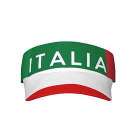 Italy Flag Sun Visors for Women Men Unisex Italian Tennis Golf Visor Hat Adjustable Summer Sport Visor Hat