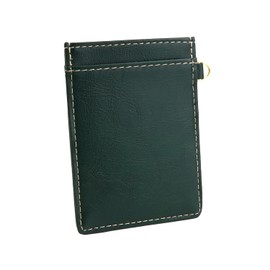 Emono Pass Case, Men's, Women's, Commuter Pass Case, Double-sided, Card Case, IC Card, Thin, Lightweight, Lightweight, Long Selling, Natural, Work or School Commute, Single Pass, green