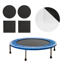 Self-Adhesive Trampoline Patch Repair Kit, 2 Round+2 Square Patches, Trampoline Accessories for Repairing Tears or Holes in Trampoline Mats