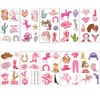 Pink Cowgirl Temporary Tattoo, Disco Cowgirl Temporary Tattoos Stickers Western