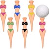 Zhhuoc 6Pcs/Set Funny Plastic Golf Tees, 76 mm/ 3 Inch