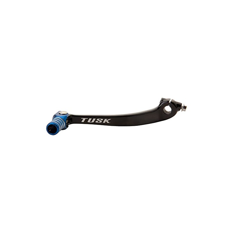 Tusk Folding Shift Lever Black/Blue Tip Compatible with Yamaha YFZ450R