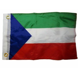 SouthBeach 12x18 12"x18" Equatorial Guinea 100% Polyester Motorcycle Boat Flag Grommets