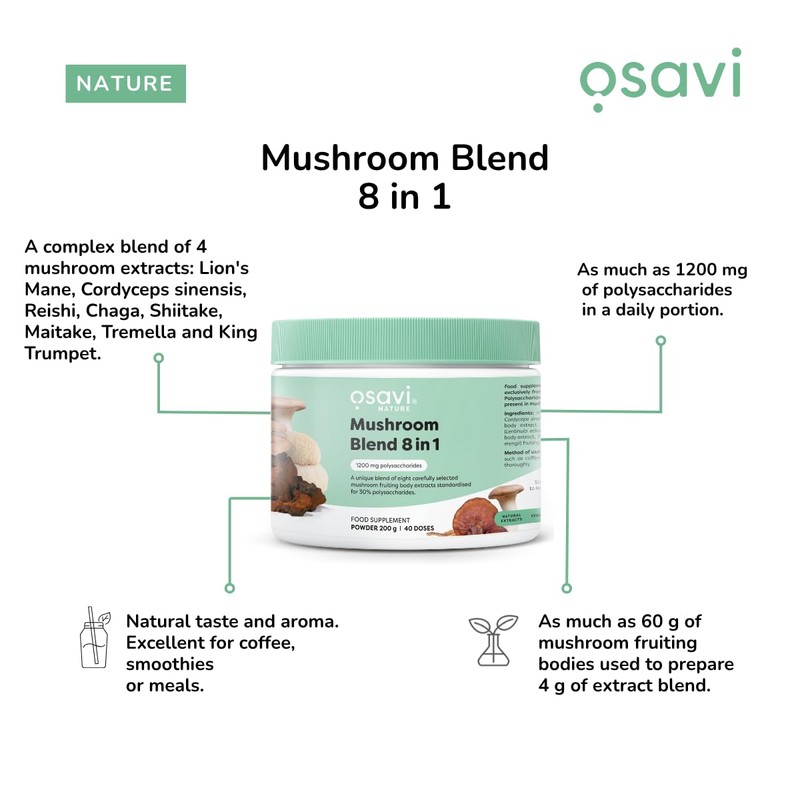 Osavi Mushroom Blend 8 in 1-200g