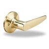 Yale Edge Series Alpharetta Dummy Lever in Polished Brass