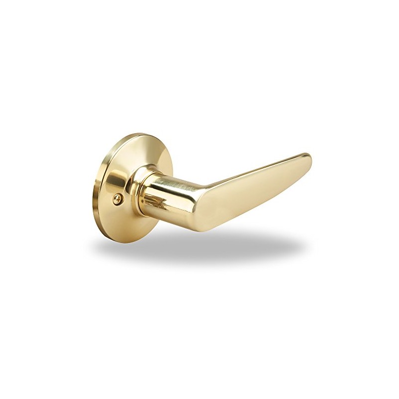 Yale Edge Series Alpharetta Dummy Lever in Polished Brass