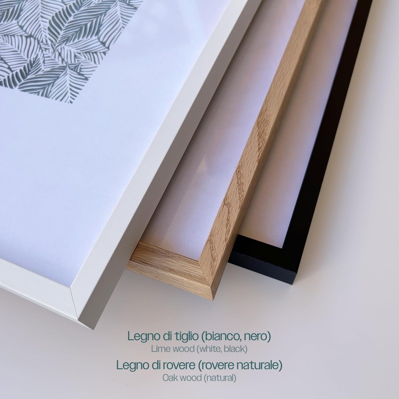 Modery Picture Frame A4 Black for Photos and Posters, Wooden