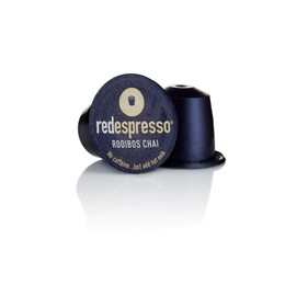 Rooibos Tea Chai - Red Espresso - South African - Pods Compatible with Nespresso machines - Vegan, Non GMO, Antioxidant, Calming (10 Pods)