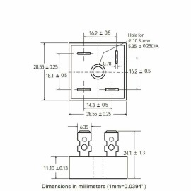 Unbranded 2pcs KBPC3510 Diode Bridge Rectifier Single Phase Metal Case 1000V 35A KBPC-3510