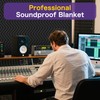 Aodyow Extra Large Sound Dampening Blanket,96"x 80" Sound Absorbing Studio