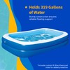 Blue Wave Family Inflatable Pool with Cover – 8.5-ft x