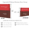Upgrade Huge Gap Door Draft Stopper, 3-2/5"W Widened Door Sweep