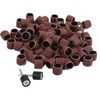 Dophee 100Pcs Sanding Drum 1/2(inch) 80 Grit Sand Bands Shank