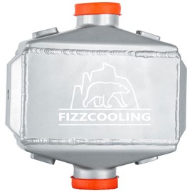 Aluminum Universal Liquid/Water to Air Intercooler 3" Air Inlet&Outlet Silver