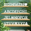 Wolwefa 3 Inch Wooden Letters - Standing White Wooden Alphabet